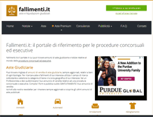 Tablet Screenshot of fallimenti.it